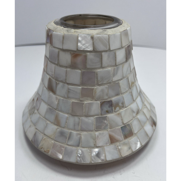 Yankee Candle Mother of Pearl Iridescent Mosaci Tile Candle Shade - Picture 2 of 8